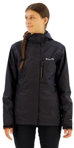 Columbia Pouring Adventure Jacket, Veste De Pluie Imperméable Femme, Black, Taille XL