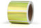 YIKIADA Gold Thermo Etiketten Vinyl 25 × 50 mm Rolle Rechteckig Selbstklebend Adressaufkleber Wasserdicht Glitter Aufkleber für Logo Barcode QR Code Kinder Office Home 200 Stück