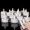 Biyanuo LED Teelichter Fernbedienung flammenlose timerfunktion Kerzen, batteriebetriebene elektrische blinkendeTeelichter Kerze, die über 400 Stunden dauert, saisonale Hochzeit und Feiertagsfeier