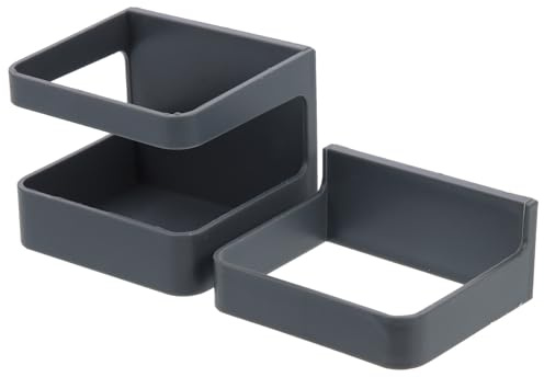Amosfun 2 Sätze Regenschirm-aufbewahrungsregal Regenschirm-wandhalter Regale Zur Aufbewahrung An Der Wand Montiert Schirmhalter Eingang Gehen Stand Gestell Stock Plastik Black