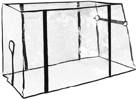 Wagon Rain Cover Festival Trolley Cover 43x29x20in Falten wasserdichtes PVC Festival Trolley Cover transparentes Wagon -Baldachin mit Reißverschluss