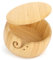 Aeeque Garnschale Große, Holz Wollschale mit Deckel, Strickschüssel Gran Schale mit Garnloch, Holzschale für Stricken Häkeln, Häkelwerkzeugschale