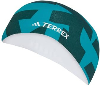 adidas Unisex TERREX CLIMACOOL GRAPHIC HEADBAND, Aurora Ivy/Pure Teal, XL