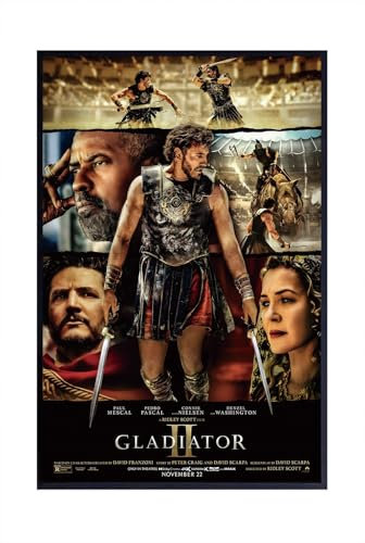 Filmposter Gladiator II #2, mattes Poster, rahmenlos, Geschenk, 28 x 43 cm, Noframe