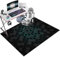 Tapis de Sol Gamer, Tapis Chaise de Bureau, Tapis de Sol Bureau Tissu, Antidérapant 60 x 80 cm Tapis protège-Sol pour Chaise de Bureau, Tapis Protection Sol Gaming, Tapis Chaise de Bureau Gaming
