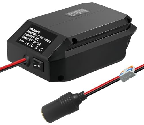 Step Down Konverter für Makita 18V zu 12V, Abwärtswandler, Spannungsregler Adapter, Stromanschluss für Autogeräte, DIY Konverter Power Station, Zigarettenanzünder Adapter Buck Adapter für Autogeräte