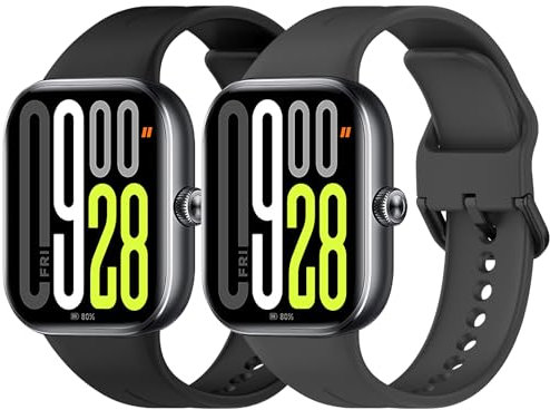 MIJOBS 2 Piezas Correas Compatibles con Redmi Watch 5 & Xiaomi Smart Band 9 Pro Correa de Silicona Pulseras de Repuesto para Xiaomi Redmi Watch 5 Correas Deportivas Miband 9 Pro Pulsera