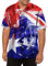 Union Flag Sale,England Union Jack Flag Men's Casual Shirt - Vintage VE Day Graphic Short Sleeve Hawaiian Button-Up Shirt,Summer Funny Ugly Polo TopsSpitfire Gifts for Men Blue