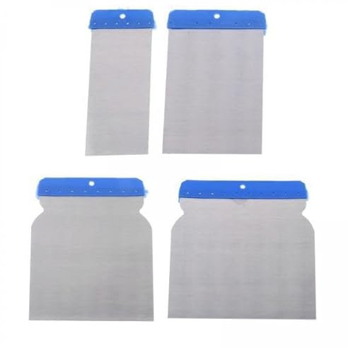Ｚｉａｌｏｆｉ 3x4 Stück Spachtel für Wände Und Farben, Spachtel Zum Auftragen von Kitt, Gips, Zement, Edelstahl, Zum Ausbessern von Wänden Und Reparieren von Trocke