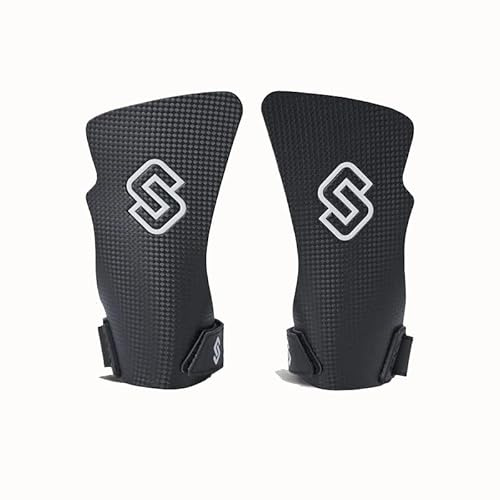 STMN Fitness-Paraal Carbon Free Black|Grip Ultra Résistant Texture Carbon| Magnésite | Protection Mains pour Cross Training, Calisthenics, Barres rugueuses et classiques, Bagues, Homme Femme (L-XL)