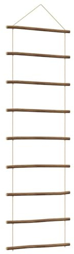 Vopese Holz-Leiter Wanddekoration | Naturholz & Hanfseile | 150 cm Höhe | Inneneinrichtung Model4101015