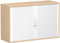 Gera Möbel Schranksystem Flex Anstell-Querrollladenschrank, Holzdekor, Silber/buche, 120 x 42.5 x 72 cm