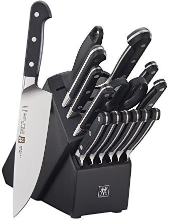 ZWILLING Pro 16-teiliges Messerblock-Set, Schwarz