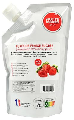 Purée de fruits - Fraise 1kg - FRUITS ROUGES & Co.