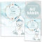 OLGS U-Heft und Impfpasshülle Set | Nordpol | Untersuchungsheft- 3-teilig & Impfpass Hülle personalisierte Geschenke Baby | Babygeschenke zur Geburt (U-Heft Set 3-teilig personalisiert, Bär)