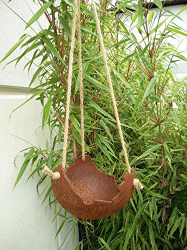Zen Man Edelrost Pflanzschale Rost Hänger Kerzenschale Rost Hänger Pflanzschale Handarbeit 0.5cm 15 * 15 * 9cm S 101633