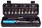 HIOD Drehmomentschlüssel Toolbox 1/4Vierkantstecker mit Buchse x 14 / Verlängerungsstange x 1,1/4-Inch-Drive(2-20Nm)