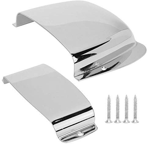 Pickup Bridge Cover Set Bassschutzhülle für PB E-Bassgitarre Ausgestattet mit 4 Befestigungsschrauben(Silber)