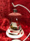 Glocke Mini Glas Christbaum Schmuck Baumbehang Weihnachtsbaum Handarbeit Lauscha, : transparent - rot