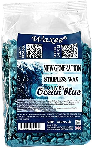 Cera senza strisce con pellicola dura, brasiliana, staccabile, flessibile, 500 g, per uomo