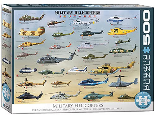 Eurographics 500 Teile - Militärhelikopter
