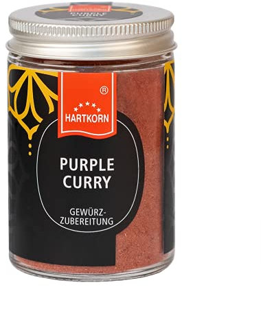 Purple Curry - 50 g im Gourmet Glas von Hartkorn - wiederverschließbar und wiederbefüllbar