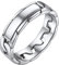 FOCALOOK Edelstahl Ehering für Damen Herren 4mm breit Band Ring Panzerkette Design Trauring Verlobungsring Partnerring Modeschmuck für Hochzeit Jahrestag Größe 49 (15.6)