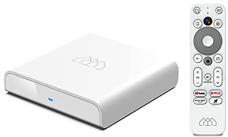 HOMATICS Android TV Box 11.0, 2025 Neueste 4K Smart TV Box Amlogic S905Y4 RAM 2GB ROM 16GB Unterstützt HDR10.0 WiFi5 Dolby, Chromecast, Hulu, Netflix, Prime Video, Disney+ mit Sprachfernbedienung