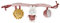 Tiamo NIJN933 Stoff Kinderwagenkette Miffy Hase Spielzeug für Babyschale - Fluffy pink