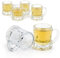 BeBesta Shot Glasses with Handle,Mini Beer Mug Shot Glasses,Party Home Dining Beverage Drinking Glassware,2 oz (6)