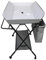 Wickeltisch, faltbar und tragbar, Wickeltisch, klappbar, Babyzimmer, höhenverstellbar, Wickeltisch und Badewanne 2-in-1 für Babys, ab der Geburt bis 12 Monate, Grau / Weiß