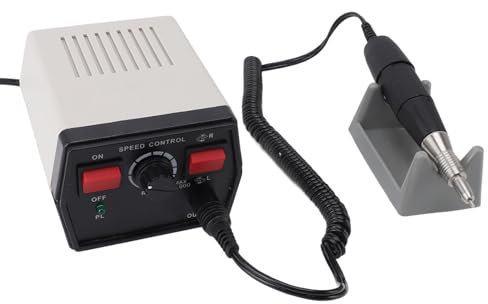 Mikromotor-Handstück-Polierset, 0 Bis 35.000 U/min, Geschwindigkeitsverstellbarer Elektrischer Polierer mit 102 Griffen für Schmuck, Keramik, Maniküre (-1011240143912)