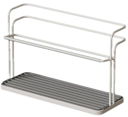 Pokronc Flaschentrocknungsgestell | Flaschenständer | Flaschentrockner | Glashalter | Babyflaschenhalter | Doppelschichtiges Tassen-Abtropfgestell | Flaschentrocknerhalter für Küchenarbeitsplatte