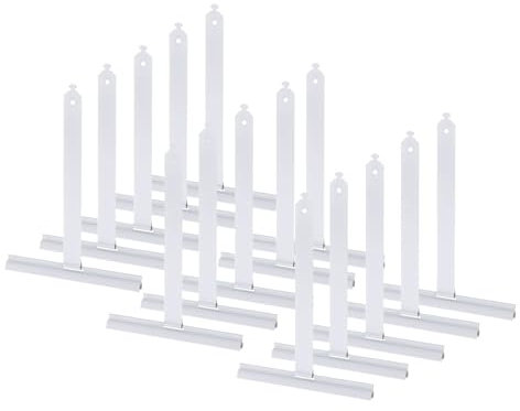 QUARKZMAN 25 muelles de suspensión para persiana maxi, aluminio, recubierto de plástico, blanco, muelles de montaje para colgar láminas de persiana, motor de persiana, perfiles de persiana