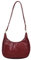 HiTotes Mezzaluna Borsa a tracolla per le donne Mezzaluna Borsa a tracolla Borgogna Borsa autunnale in pelle Hobo Borsa rossa Borsa a mezza luna Borsa per gnocchi, Rosso, 24cm
