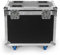 61 * 33.5 * 61cm Flightcase für 2 Stück Moving Head LED Bühnenleuchten, mit eingebauten Rädern und einziehbarem Zuggriff für einfache Lagerung und Transport der Partylichter