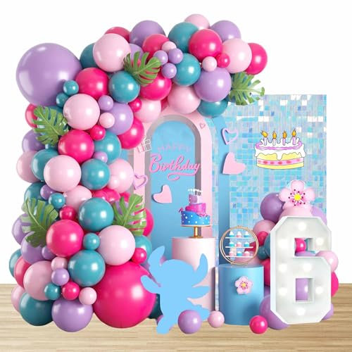 Kit de Guirnalda de Arco de Globos de Fiesta Stit Globos de Látex Globos de Cumpleaños Stit Decoraciones para Fiestas Stit Suministros para Fiestas
