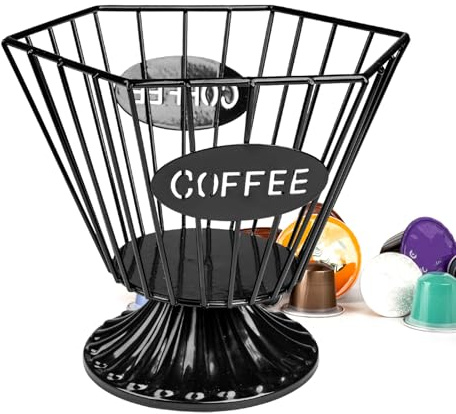 KOVNISE Kaffeekapselhalter, K-Becherhalter für Theke, großes Fassungsvermögen, minimalistischer Stil, K-Tassen-Organizer, Kaffeekapsel-Organizer für Küche, Büro, Café-Bar-Zubehör, Dekoration für