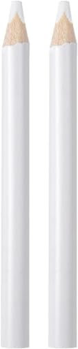 2 Pcs White Nail Pencil Nail Whitening Pencils French Art Manicure Pen DIY Dot Line Pattern Nail Art Supplies Nail Design Tools