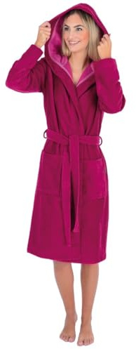 Damen Bademantel wewofashion by Otto Werner 4110 Fuchsia Gr. XS