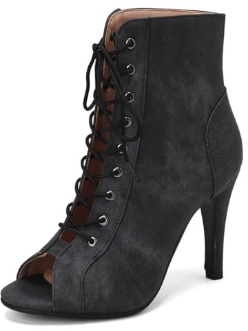 Donna Gladiatore Sandali Stiletto Peep Toe