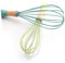 Cabilock 2Piezas Batidor De Silicona Con Mango De Madera Mezclador Manual Para Huevo Utensilio De Cocina Batidor De Cocina Limpiar