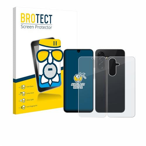 BROTECT Schutzglas für Samsung Galaxy A26 5G Enterprise Edition | (Display+Rückseite) Entspiegelnder Displayschutz Made in Germany Schutzfolie Matt9H Anti-Fingerprint Einfache Montage