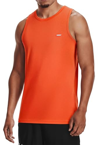 SMILODOX Tanktop Herren Arian, ärmelloses Muskelshirt mit Rundhals & Metall-Logo, Unterhemd mit klassischem Schnitt, Stringer aus weichem Material, ideal für Training, Freizeit & Sommer