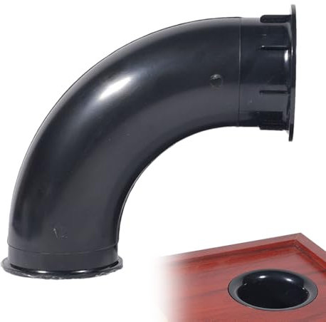 Tubo per diffusore bass reflex - Presa d'aria curva per subwoofer | Porta d'aria resistente per cabinet per altoparlanti da 5 a 12 pollici | Migliora il suono a bassa frequenza per audio fai da te, ca