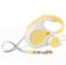 LYVQZPWLRHund mit Werkzeug, Automatisch einziehbare Hundeleine, 3 m/5 m, ausziehbares Seil for Outdoor-Reisen, Spaziergänge, Wandern, kleine Hunde, Zugseil, Katzenleine(Giallo,5M)