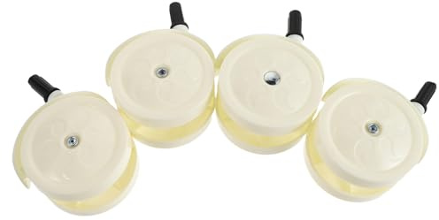 Toyvian 4 Stück Kinderwagen Hinterräder Lenkrollen Ersatzräder Kinderwagenräder Kinderwagen Radlager Zubehör Für Lauflernhilfen Kinderwagenräder Pp Beige