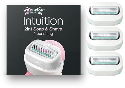 Wilkinson Sword Intuition Soap and Shave Nourishing pour femme, 3 recharges