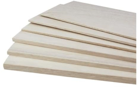 Planches et blocs de bois brut, Lot de 5 panneaux placage en bois camphre, 200 x 100 mm, épaisseur 3-15, for bricolage(3mm)