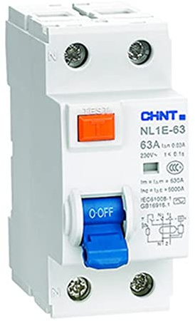 Disjoncteur différentiel NL1E-63, protection de circuit, petit disjoncteur domestique(NL1E-63/2P 40A 30mA)